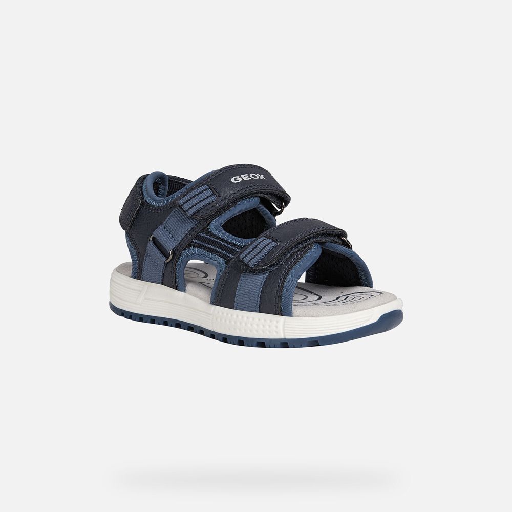 Sandalias Geox Menino Azul Marinho - Alben - GNAWZ3890